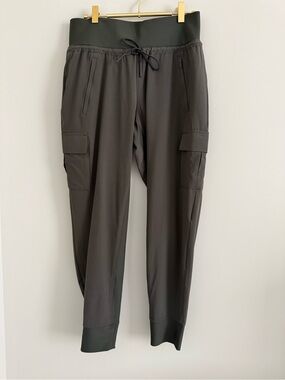 Athleta Sutton Cargo Jogger Pants Arbor Olive 6